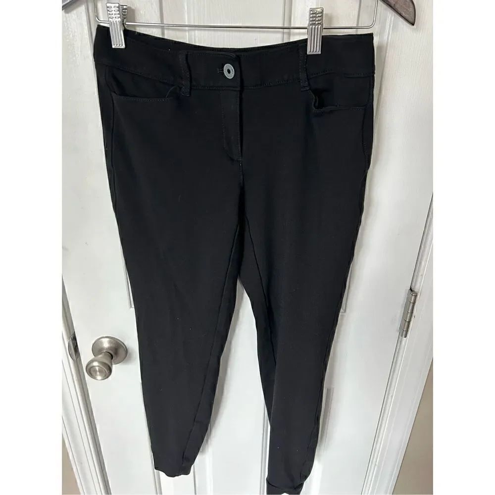 White House black market skinny black stetchy pants size 0R